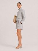 High Waist Shorts - Grey