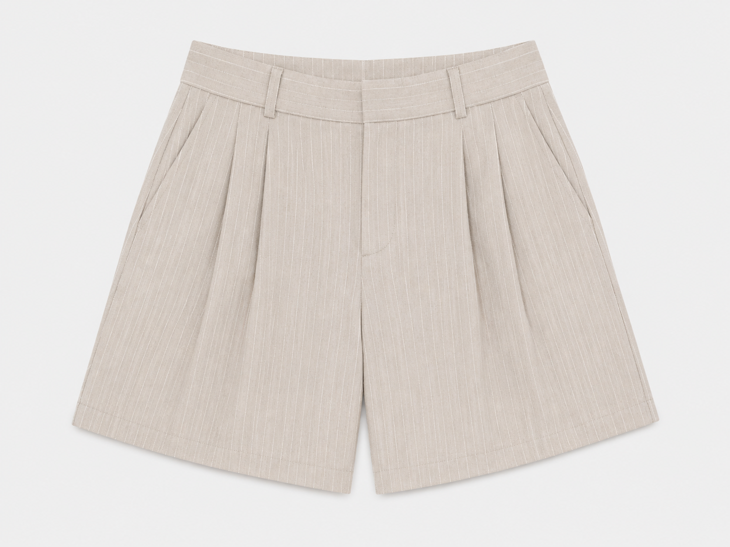 High Waist Shorts - Stone