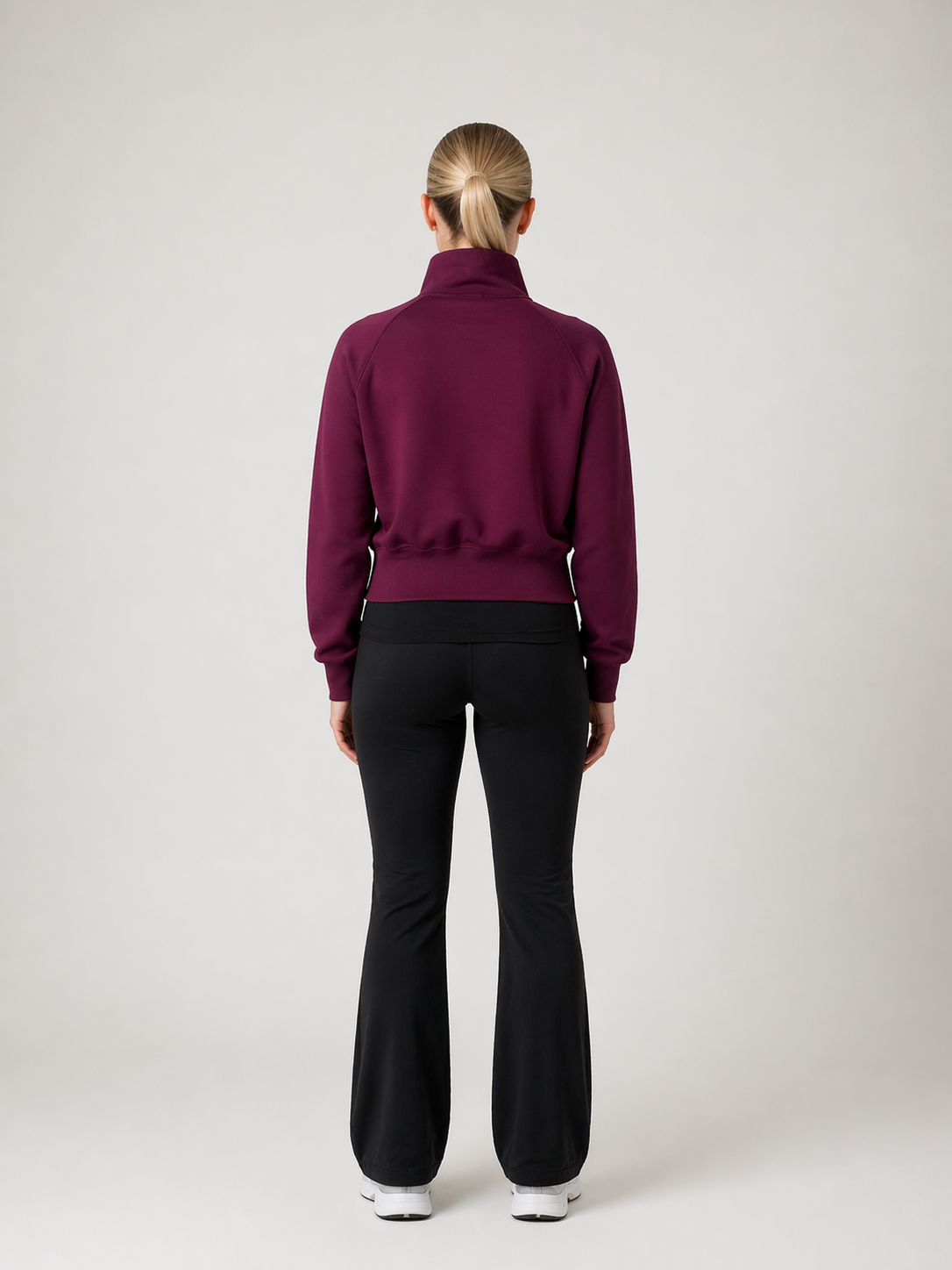 Full Zip Sweatshirt - Plum