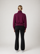 Full Zip Sweatshirt - Plum