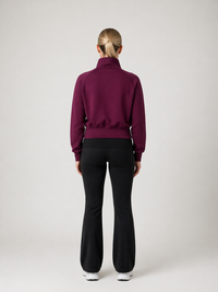 Full Zip Sweatshirt - Plum