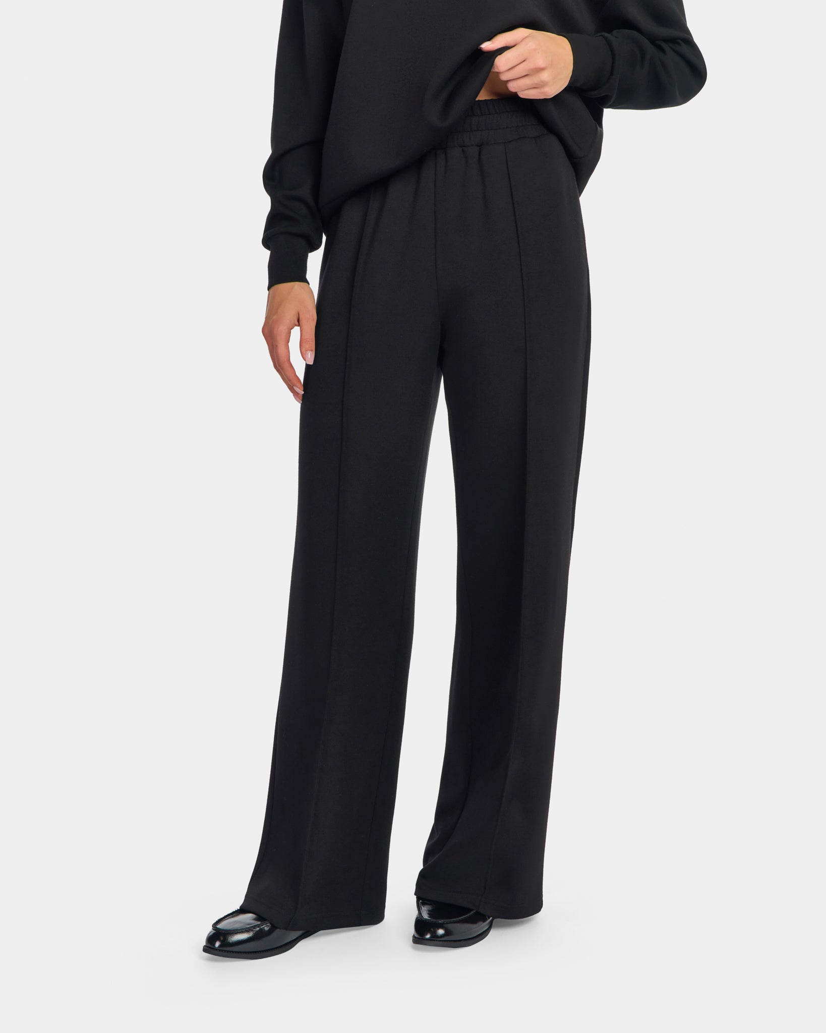 Wide Leg Pants - Black