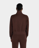 Full Zip Sweatshirt - Brown