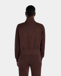 Full Zip Sweatshirt - Brown