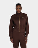 Full Zip Sweatshirt - Brown