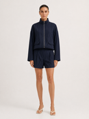 High-Rise Shorts - Blue