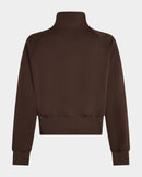 Full Zip Sweatshirt - Brown