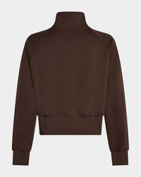 Full Zip Sweatshirt - Brown