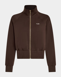 Full Zip Sweatshirt - Brown