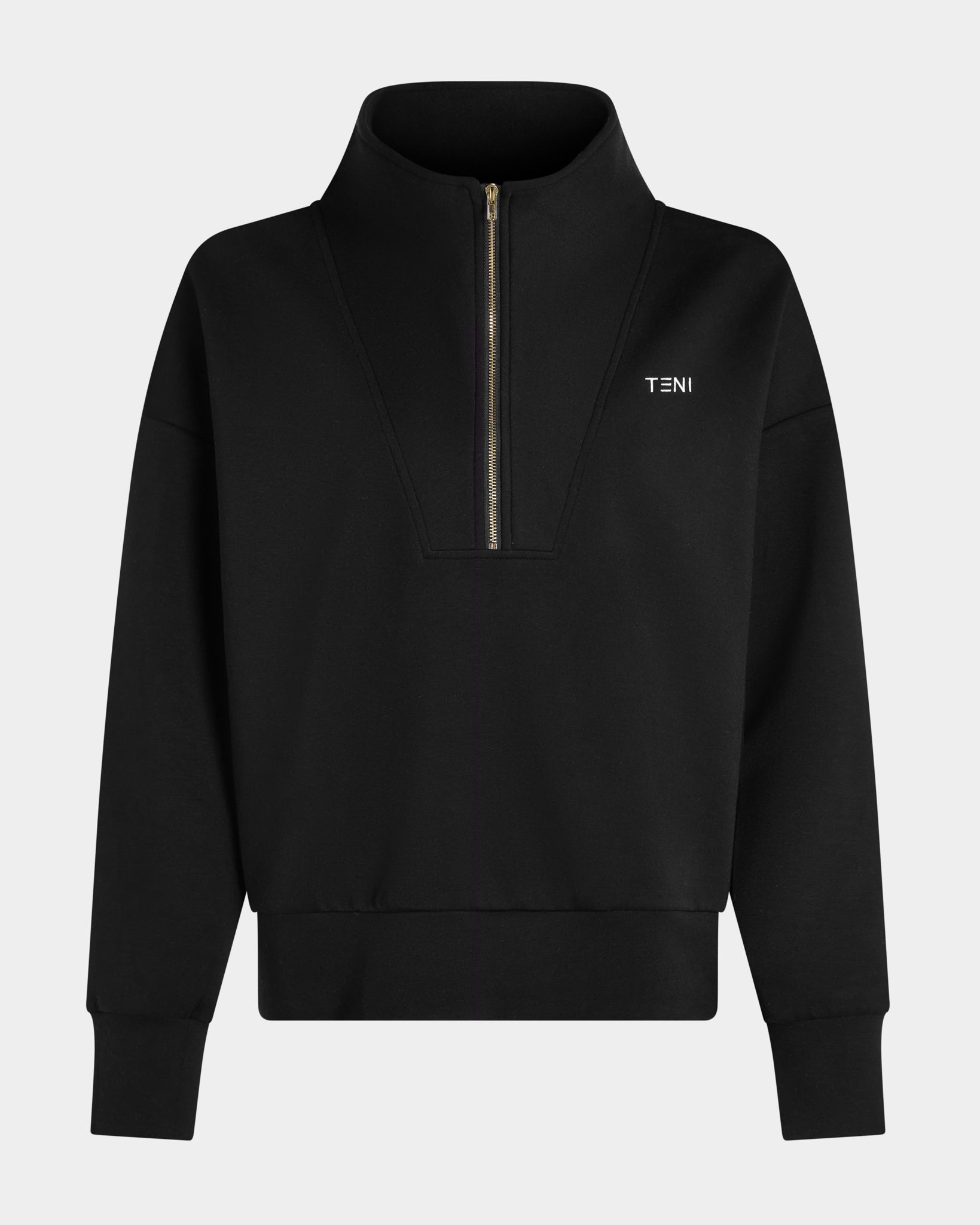 Half Zip Sweatshirt - Black