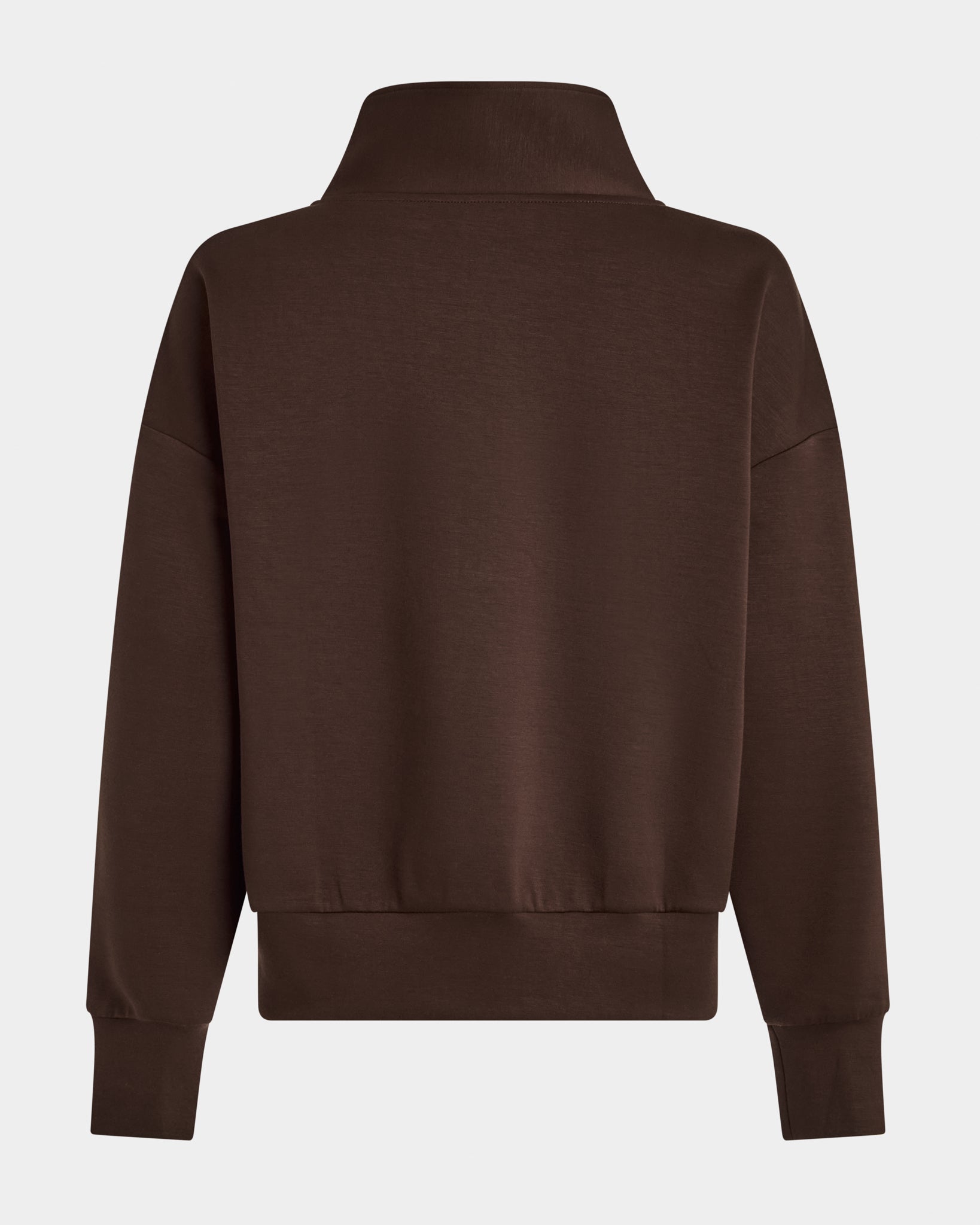 Half Zip Sweatshirt - Brown