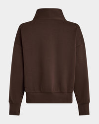 Half Zip Sweatshirt - Brown