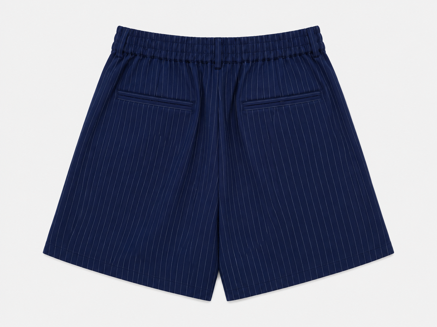 High-Rise Shorts - Blue