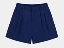 High-Rise Shorts - Blue