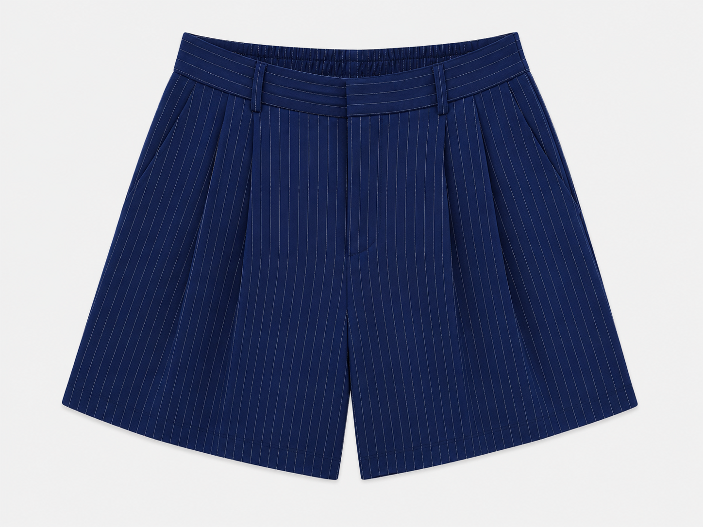 High-Rise Shorts - Blue