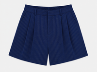 High-Rise Shorts - Blue