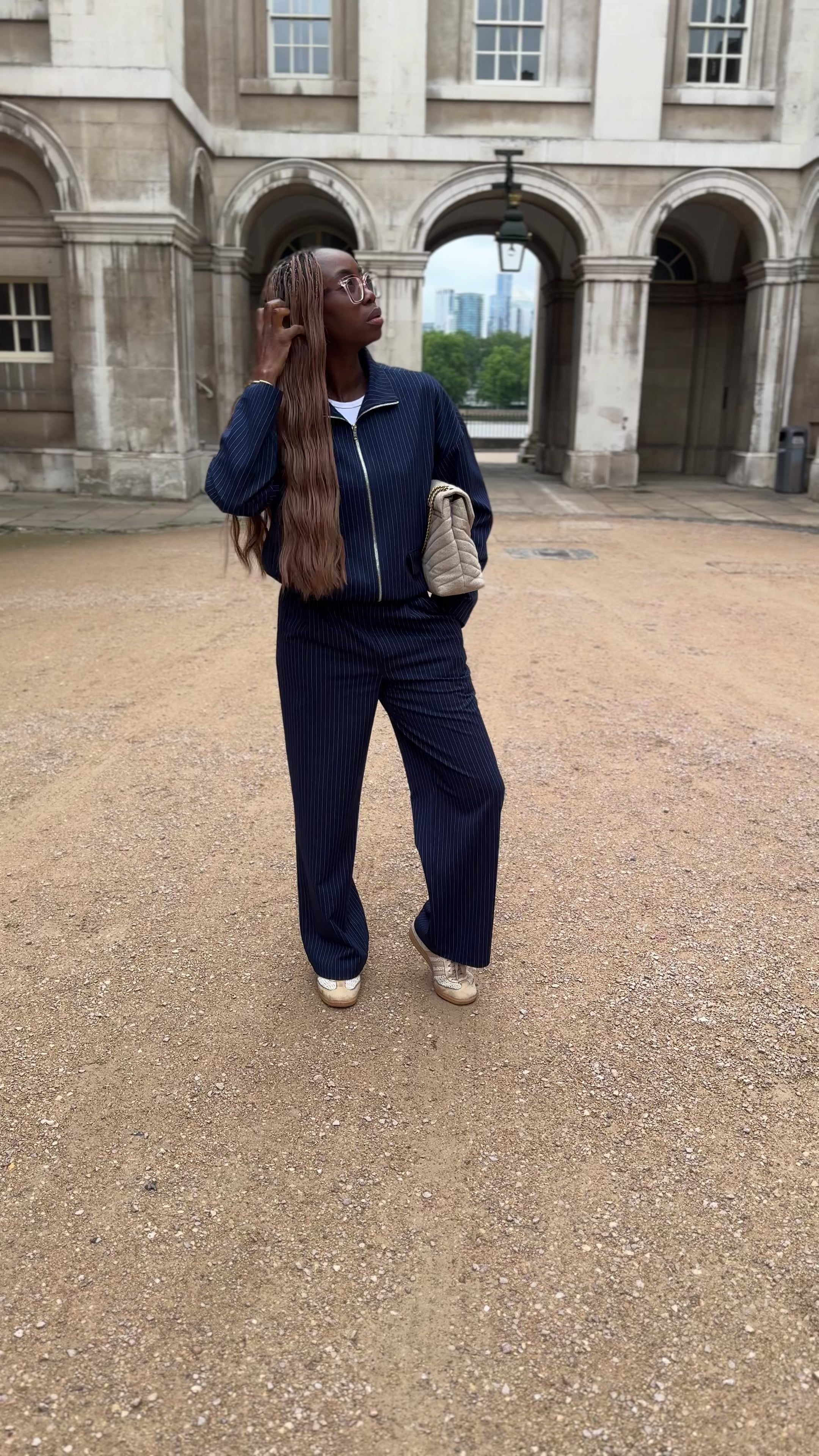 Tailored Track Trousers - Blue